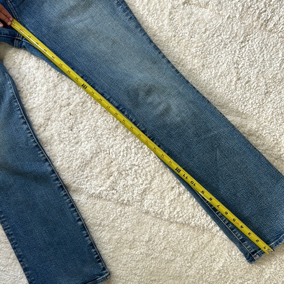 Madewell Skinny Flare Jeans High Rise Women Size 27 Medium Blue Stretch - Picture 5 of 9